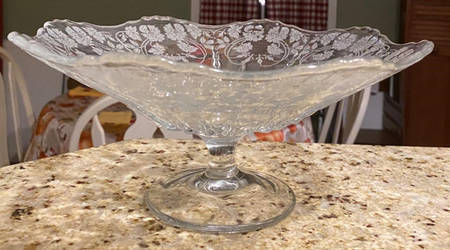 Wild Rose Round Compote (Height X Width)