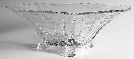 Wild Rose Footed Bowl