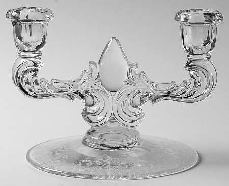 Wild Rose Double Light Candlestick