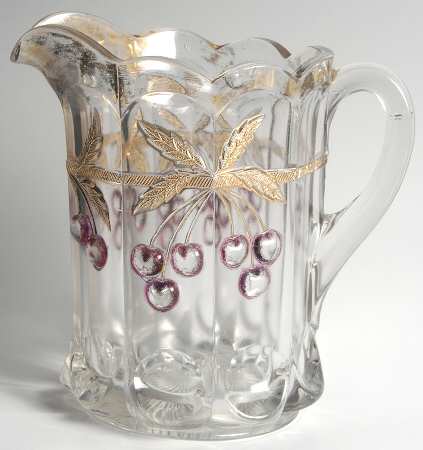Cherry and Cable Clear Ruby 56 Oz Pitcher