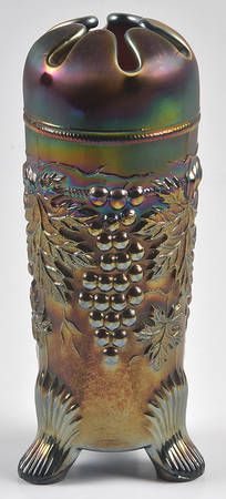 Grape and Cable Amethyst Hatpin Holder