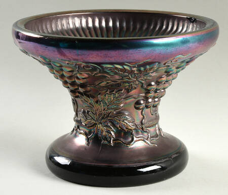 Grape and Cable Amethyst Punch Bowl Stand