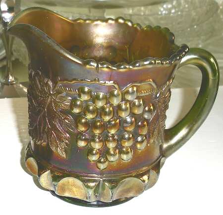Grape and Cable Green Creamer