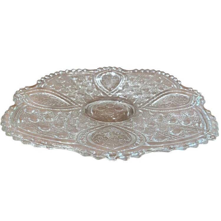 Floral Oval 10" Sandwich Plate