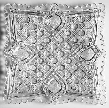Floral Oval 7" Square Plate
