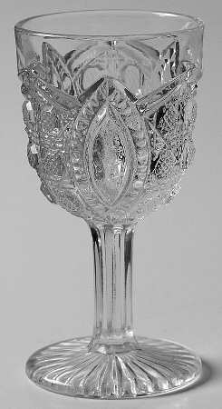 Floral Oval Wine Glass