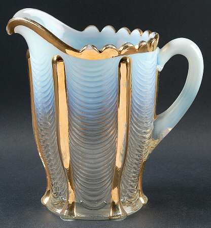 Drapery-White Opalescent 64 Oz Pitcher