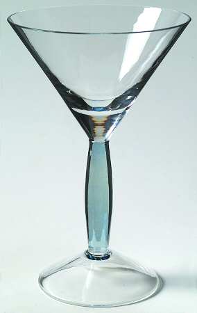 Colorwave Blue Martini Glass