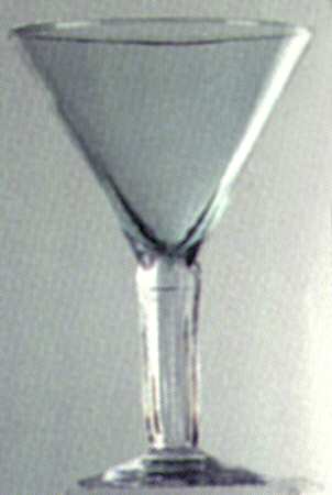 Cristalleria-Green Martini Glass