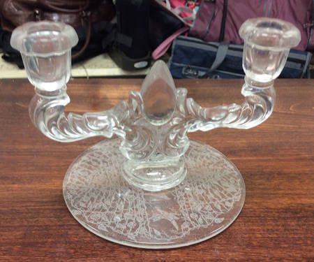 Rose & Robin Double Light Candlestick