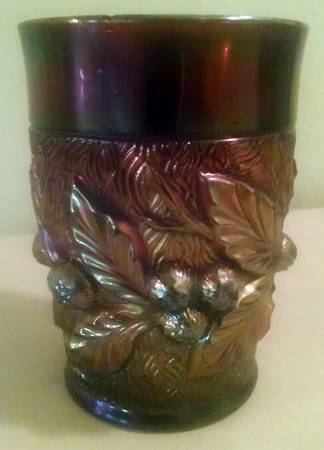 Acorn Burrs-Amethyst Flat Tumbler