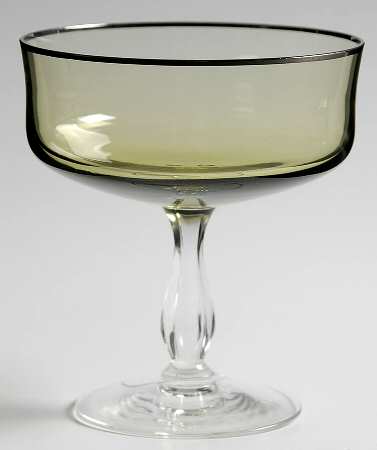 Rainbow Pale Green (Platinum Trim) Champagne/Tall Sherbet