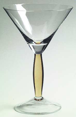 Colorwave Yellow Martini Glass