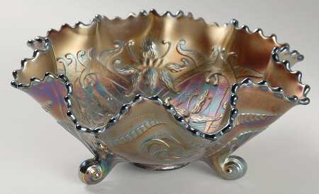 Wishbone Amethyst 7" 3-Toed Footed Bowl