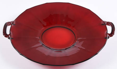34-Ruby Handled Cake Plate
