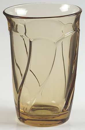 Sweet Swirl-Amber Highball Glass