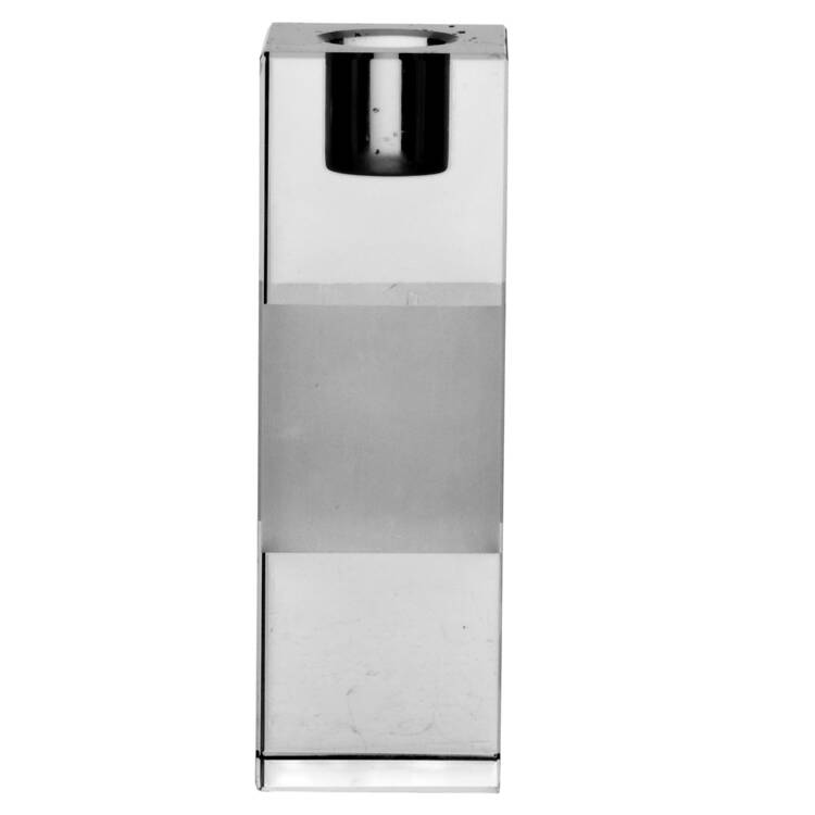 Frost Block (Clear) 4" Single Light Candlestick