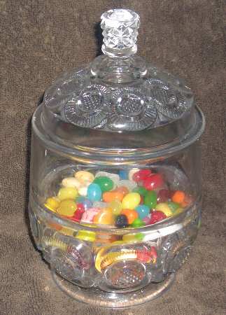 Diamond Point Discs Sugar Bowl & Lid
