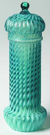 Reverse Swirl-Blue Opalescent by Northwood