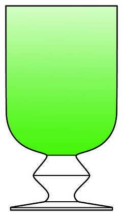 Tuscany Green Water Goblet