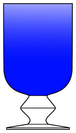 Tuscany Blue Water Goblet