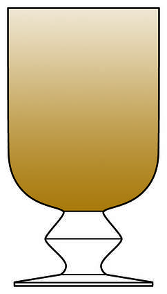 Tuscany Amber Water Goblet