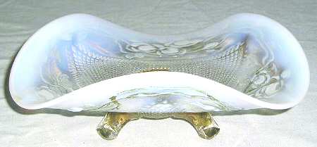 Fine Cut Roses-White Opalescent by Northwood