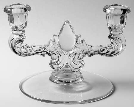 Teardrop-Clear Double Light Candlestick