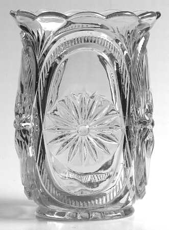 Pleated Medallion Bud Vase