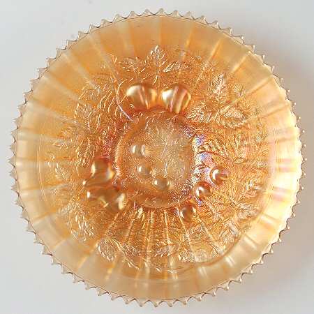 Three Fruits Marigold 9" Stippled Decorative Plate