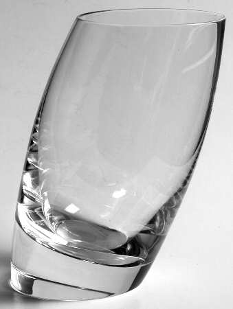 Tilt Highball Glass by Nambe