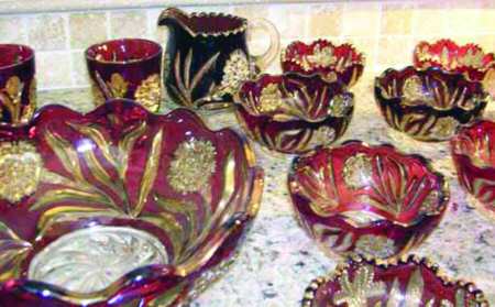Carnation-Ruby Flash Small Fruit Dessert Bowl