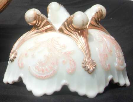 Inverted Fan and Feather Custard Small Fruit Dessert Bowl