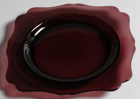 Fancy Square Amethyst 7" Salad Plate
