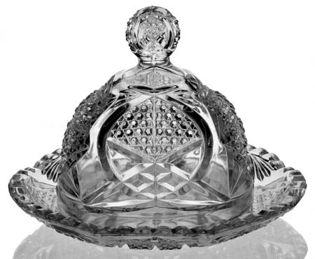 Star of David Round Covered Butter