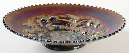 Strawberry Amethyst (Carnival) 8" Round Bowl