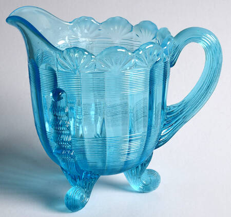 Klondyke-Blue Opalescent(No Decal) Creamer
