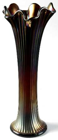 Fine Rib-Amethyst 11" Swung Bud Vase