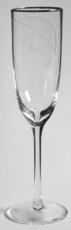 Platinum Wave Fluted Champagne