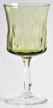Aquarius Green Wine Glass