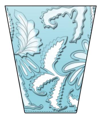 Poinsettia-Blue Opalescent by Northwood