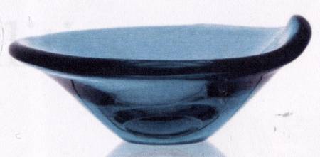 Butterfly-Teal 9" Round Bowl