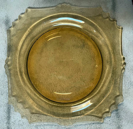 36-Amber Luncheon Plate