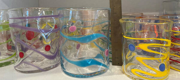 Wackie Dot Flat Juice Glass