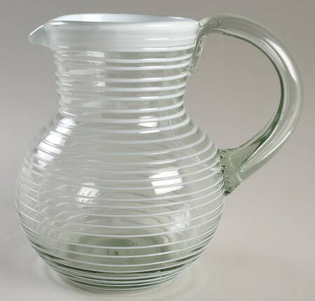White Spirals by Novica Glass