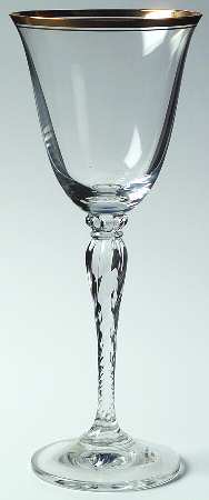 Lafayette Gold Wine Glass