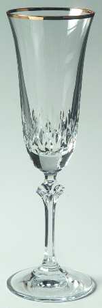 Fire Dance Gold Fluted Champagne