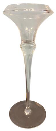 Minx Clear (No Trim) 9" Single Light Candlestick