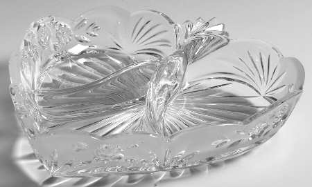 Southern Garden 8" Heart Shape 3 Part Relish by Oneida