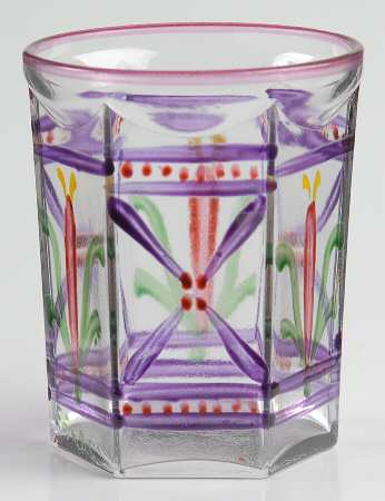 Anna Amethyst (Handpainted, Casual) 2 Oz Flat Tumbler
